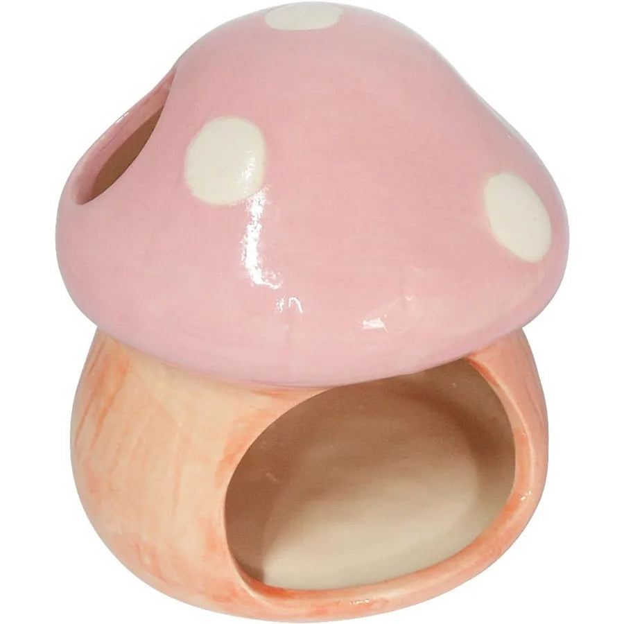 Fish Tank Decor Cute Mushroom House Aquarium Decorations Accessory Betta Bed Fish Tank Caves for Goldfish Shrimp Toad Hideout P