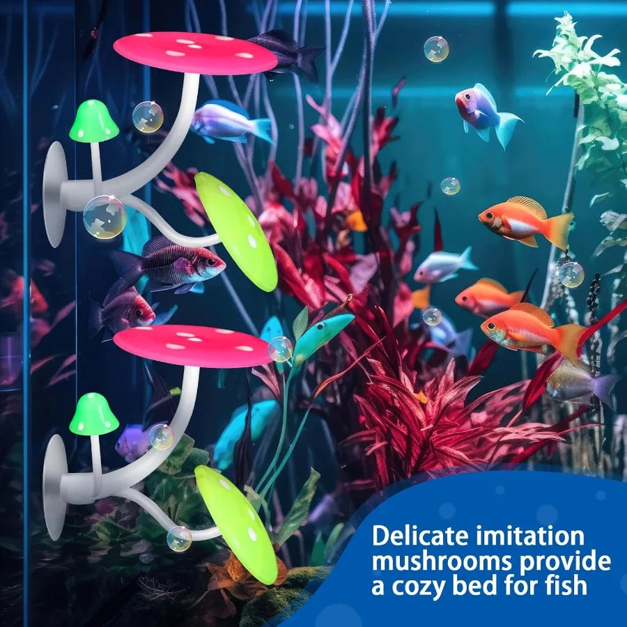 4 Pieces Betta Fish Tank Accessories Betta Leaf Hammock Pad Simulating The tural Habitat for Tank Aquarium Spawning Grounds Bre