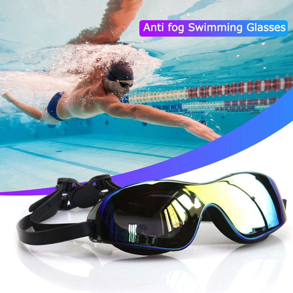 Swimming Goggles Professional Swim Glasses Adjustable Electroplate Diving Glasses No Leaking Swim Race Goggles for Women Men