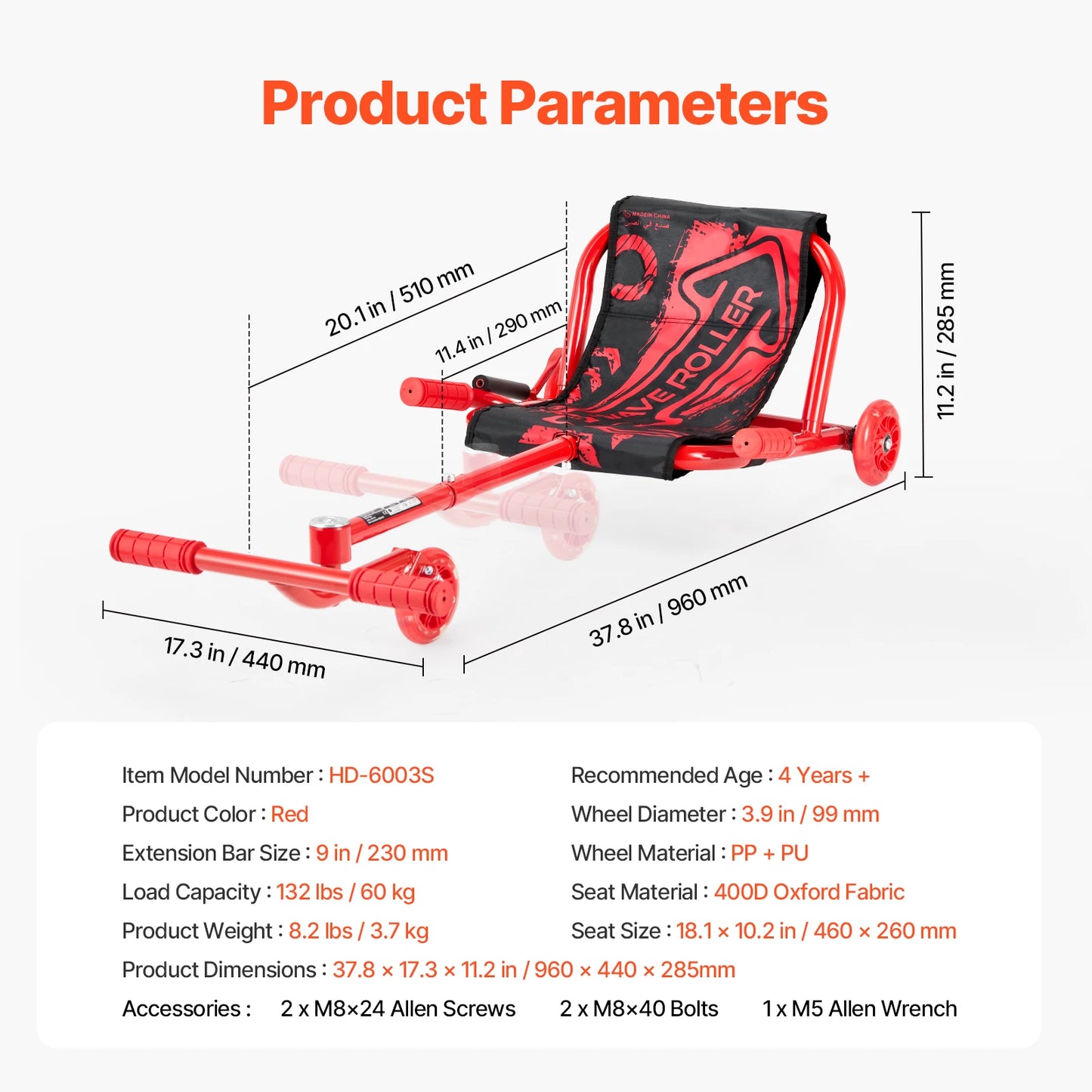 SucceBuy 132/198lbs Kids Ride on Scooter Swing Side-to-Side Powered by Zig-Zag Motion Drifting Outdoor Sport Toys for Children