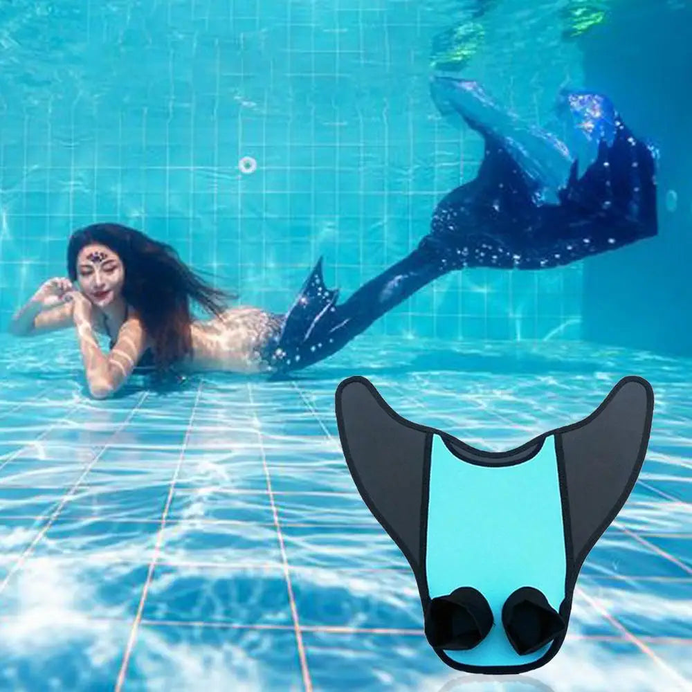 Fins Of Feet For Adults And Children Swimming Flippers Mermaids Tail Monofin Kids Halloween Mermaids Costume Cosplay Swimsuit