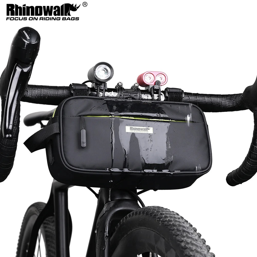 Rhinowalk  Handlebar Bag Waterproof Bicycle Bags Frame Pannier Bag Multifunction Portable Shoulder Bag Bike Accessorie