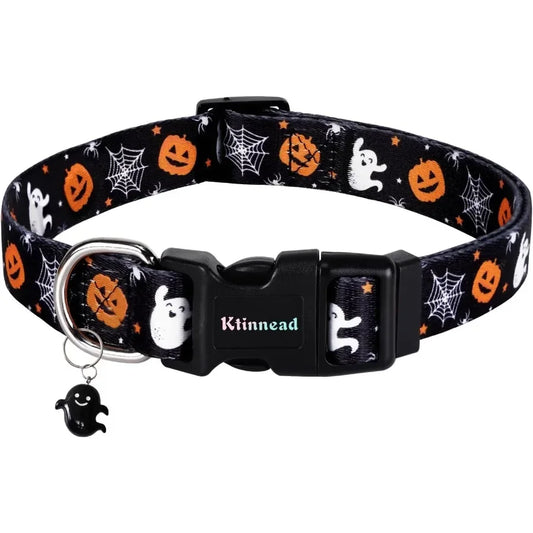 Halloween Dog Collars November 1st All Saints Dog Collar Holiday Pet Collar Pet Gift Dog Collar with Cute Pendant for Small Med