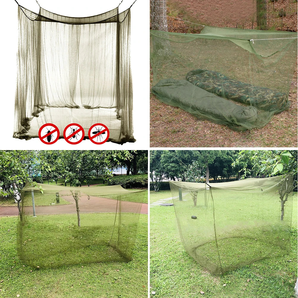 Outdoor Camping Mosquito Net Lightweight Portable Camping Mosquito Canopy Netting Sleeping Mesh Tent Outdoor Tool