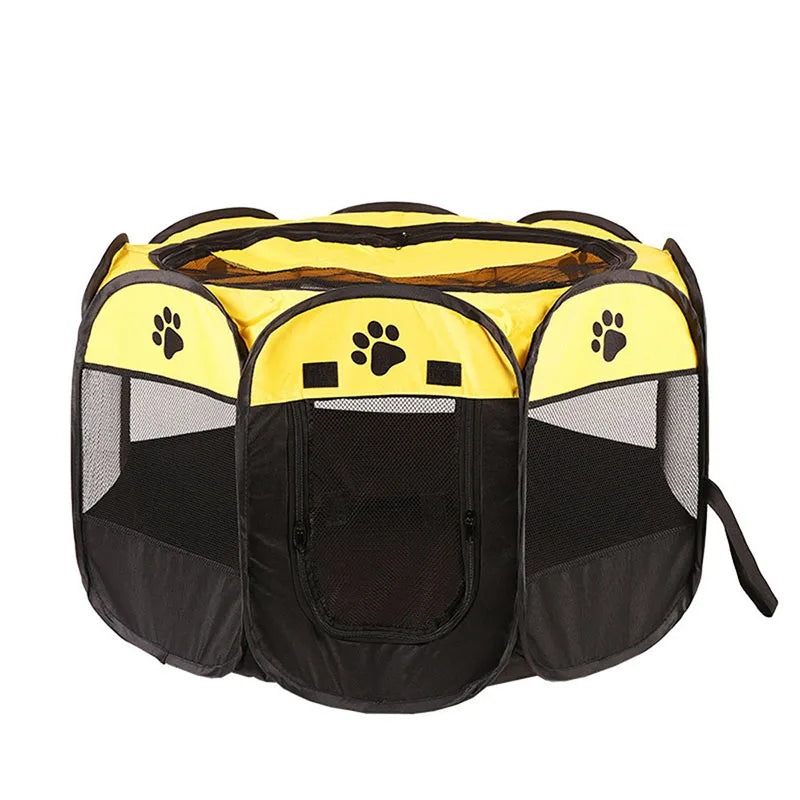 Foldable cats, dog kennels, cats, dogs, delivery rooms, pets, octagonal cages, breathable fences, tents, claw-resistant