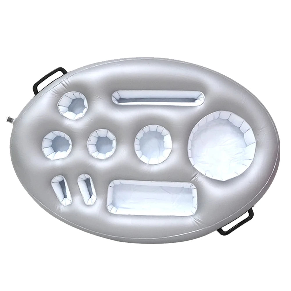 Inflatable Drinks Holder Pool Beer Drinks Holder Multifunctional Floating Cup Holder Drinks Cooler Tray for Beach Time Spa