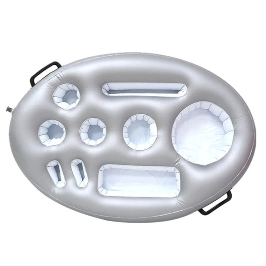 Inflatable Drinks Holder Pool Beer Drinks Holder Multifunctional Floating Cup Holder Drinks Cooler Tray for Beach Time Spa