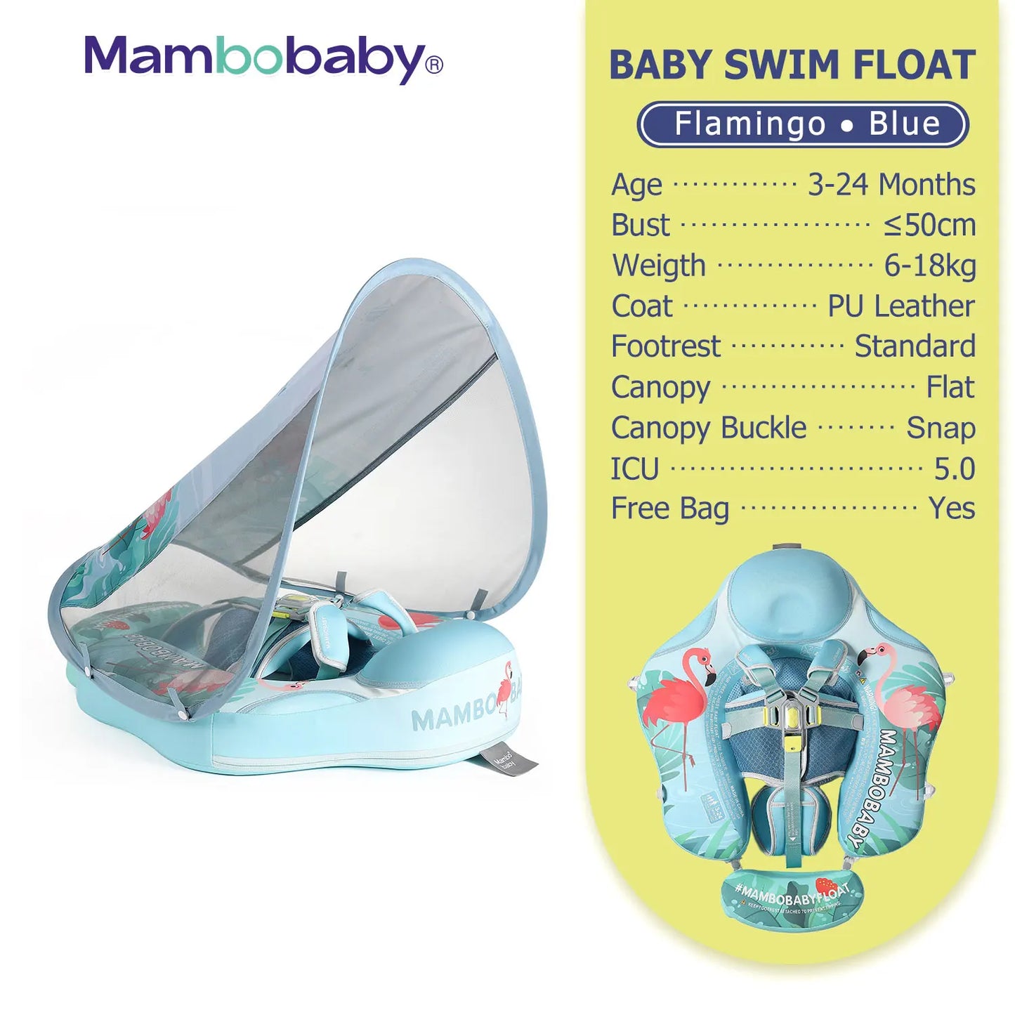 Mambobaby Baby Pool Float Vip 5 Dropshipping Blackproof Pool Mat For Infant Non-Inflatable Natation Buoy With Parasol Beach Toys