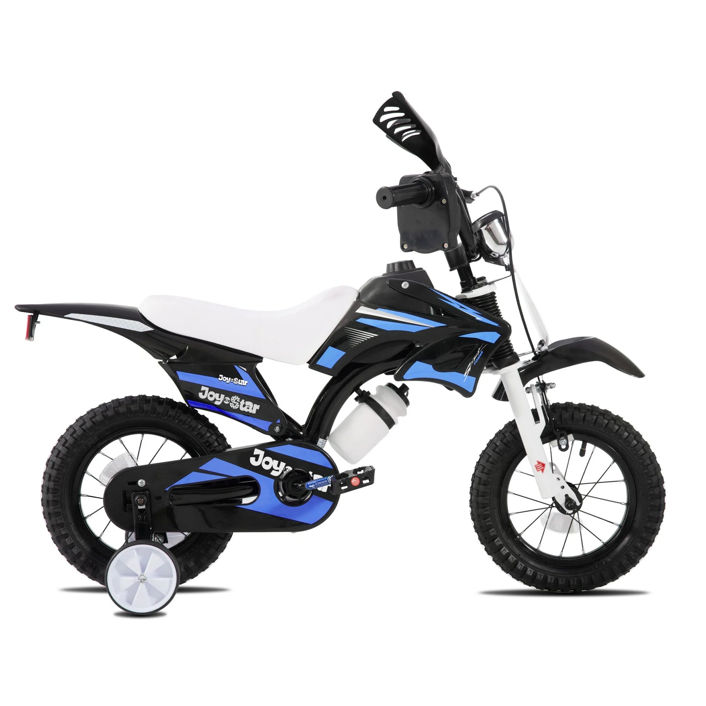 Joystar Motocross Style Kids Bike for Boys Girls Ages 3-7 Years, 12 16 Inch Children Bike with Training Wheels and Number Plate