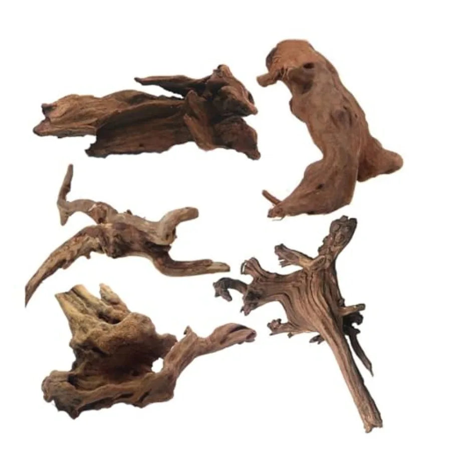 5PCS Aquarium Driftwood Branches 4''7.8'' Reptiles Trunk tural Wood Fish Tank Decoration Plant Stump Orment Decor Assorted