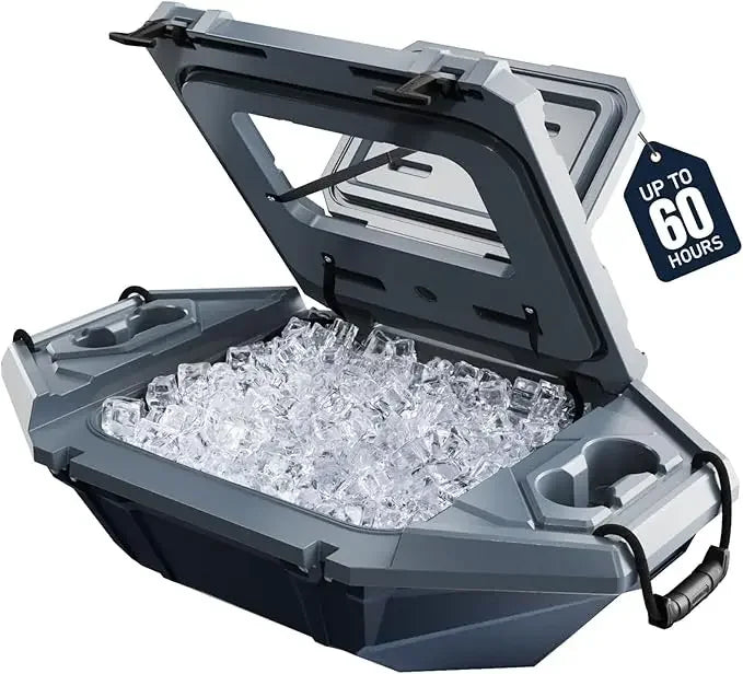 Floating Cooler – 32 QT up to 60 Hours Amphibious Ice Chest - Kayak Camping Coolers for Lake, River, SUP, Fishing, Boat, Pool, P