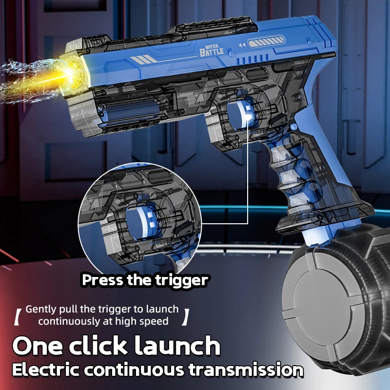 Electric Water Gun Toys Bursts Children's High-pressure Strong Charging Energy Water Automatic Water Spray Children's Toy Guns