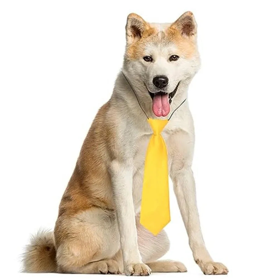 Large Dog Ties10Pcs Dog Necktie Ties for Large Dogs Solid Color Dog Tie Adjtable Cat Collar Pet Hair Grooming Accessories for H