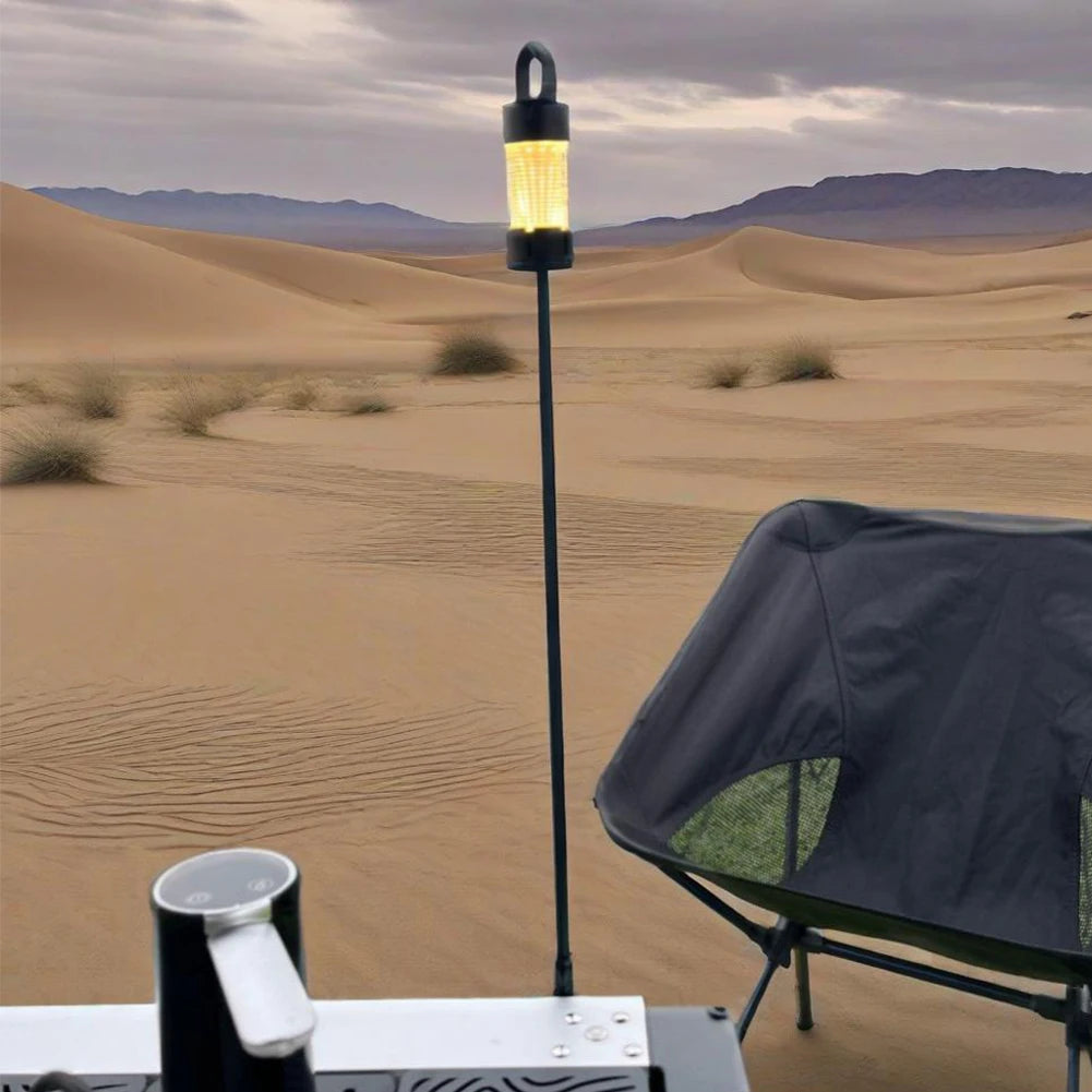 Aluminium Alloy Camping IGT Lamp Hanging Rack Camping Lamp Holder Portable Lamp Post Pole for IGT Table Camping Accessories