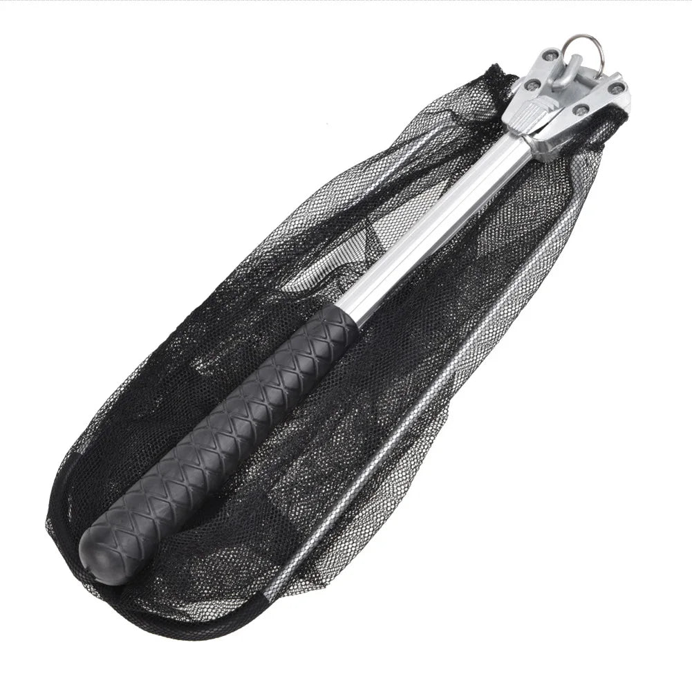 Folding Fishing Landing Net Aluminium Alloy Fishing Net Fly Fishing Net for Carp Fishing Catching Releasing
