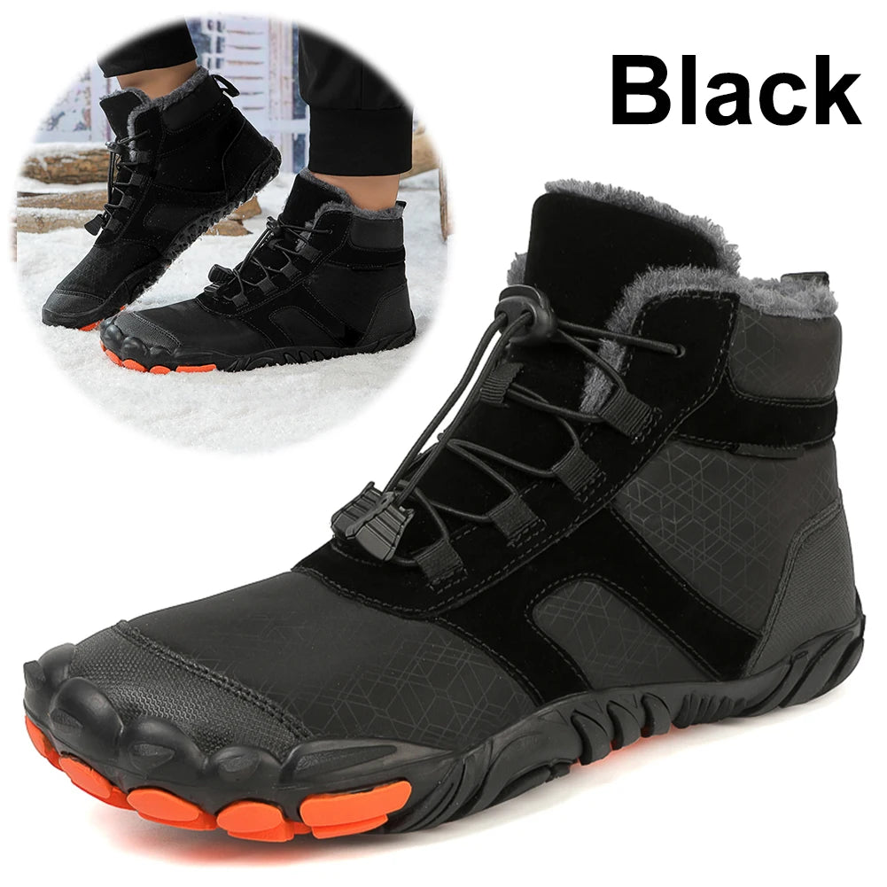 Winter Snow Boots Anti Slip Barefoot Hiking Shoes Lightweight Cold-Proof Trekking Shoes Barefoot Trainers for Outdoor Travel