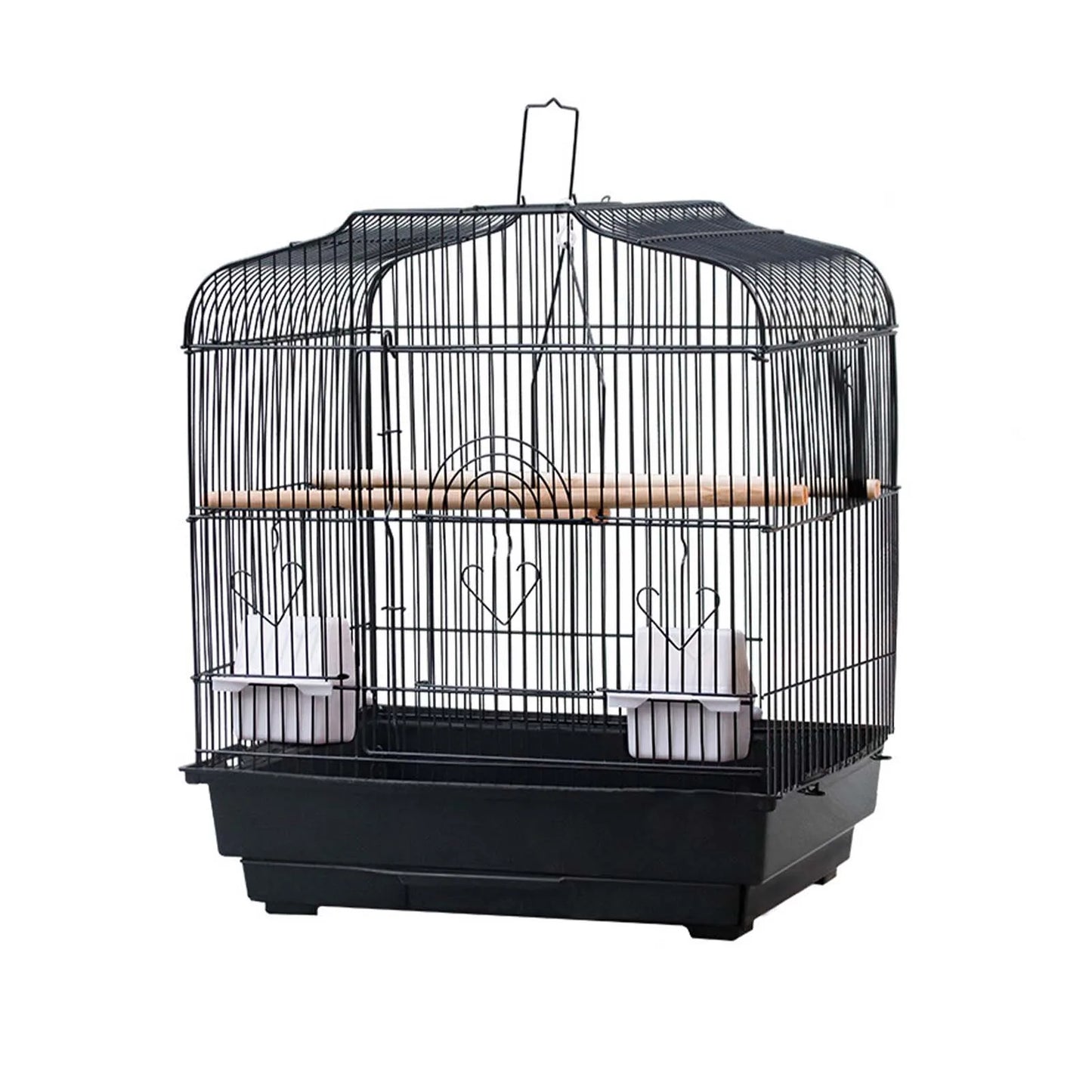 Travel Bird Cage Bird Travel Carrier Cage With Handle Standing Pole Food Container Swing For Cockatiels Small Parrots Canaries