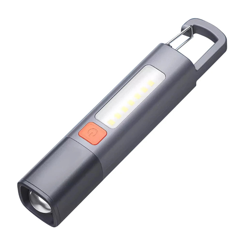 10W LED Camping Powerful Flashlight with Side Lights Strong Light Flashlight USB Charging Power Bank for Outdoor Hiking Fishing