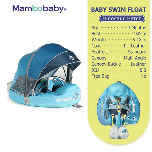 Mambobaby Baby Pool Float Vip 5 Dropshipping Blackproof Pool Mat For Infant Non-Inflatable Natation Buoy With Parasol Beach Toys