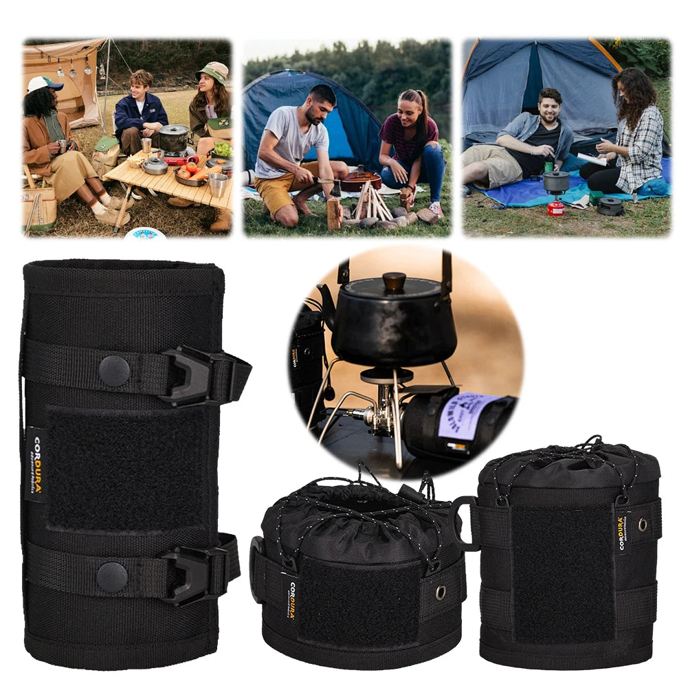 Gas Can Protective Cover Outdoor Tactical Fuel Gas Can Tank Protective Case Anti-Fall Gasoline Canister Gas Can Cylinder Case