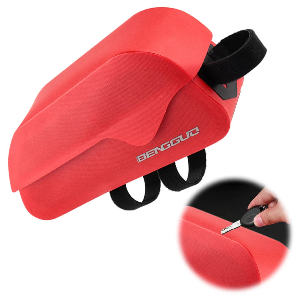 Bicycle Magnetic Lid Top Tube Bag Bicycle Front Frame Bag Cycling Pouch for Mountain Road Bike