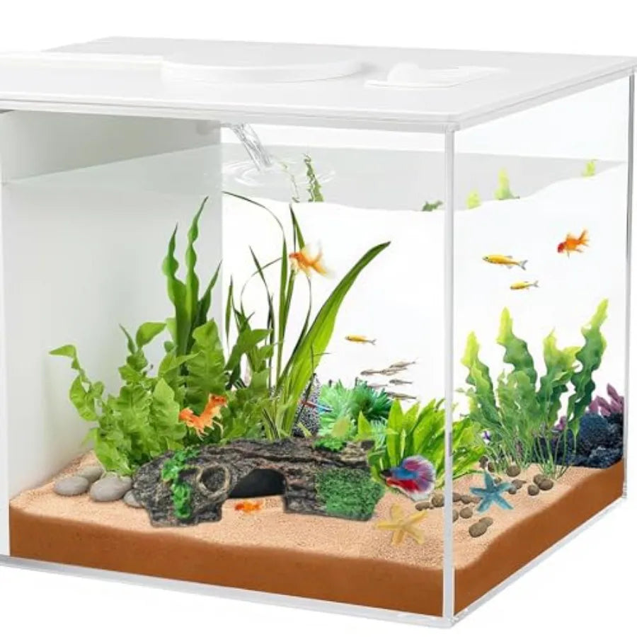 Starfish and Resin Hollow Tree Trunk Fish Tank Decorations Betta Fish Tank Accessories Aquarium Arments Hollow Tree x 1pc Fish