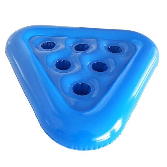 55cm Triangle Swimming Pool Float Beer Table Drinking Cooler Summer Inflatable Coaster Table Beer Tray Pool Party Cup Holder