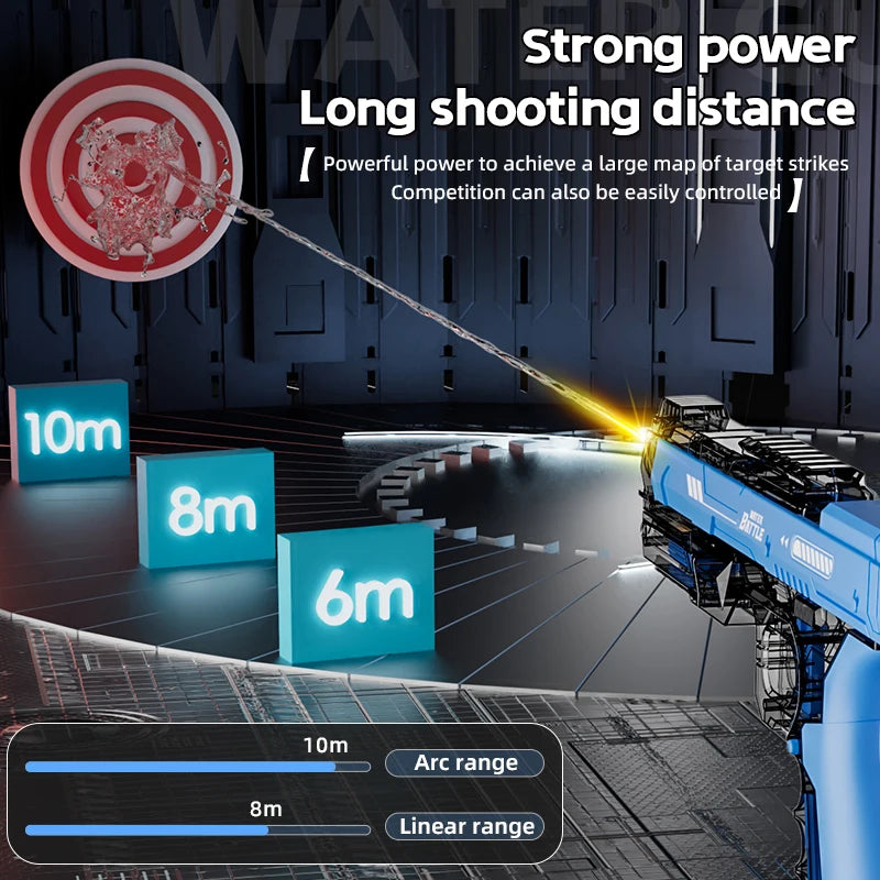 Electric Water Gun Toys Bursts Children's High-pressure Strong Charging Energy Water Automatic Water Spray Children's Toy Guns