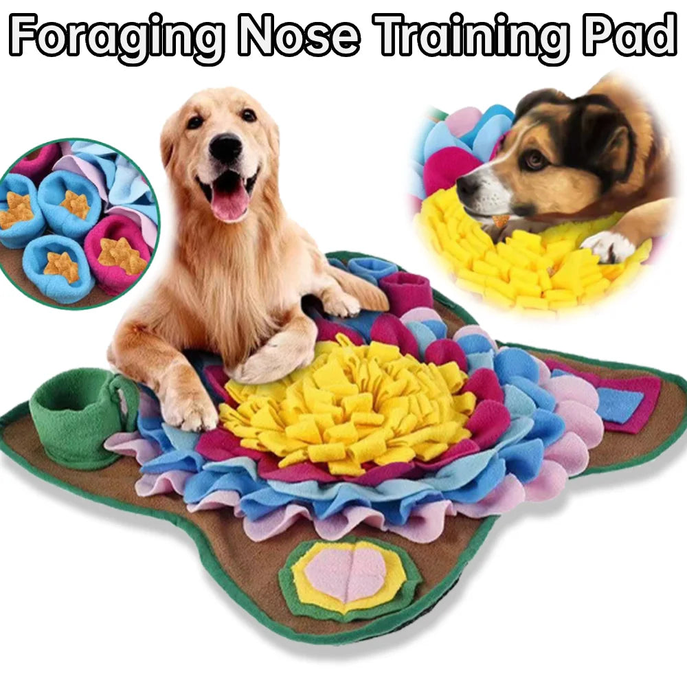 Pet Snuffle Feeding Mat Pet Dog Snuffle Mat Encourages Natural Foraging Skills Dog Puzzle Toys for Slow Eating & Smell Training