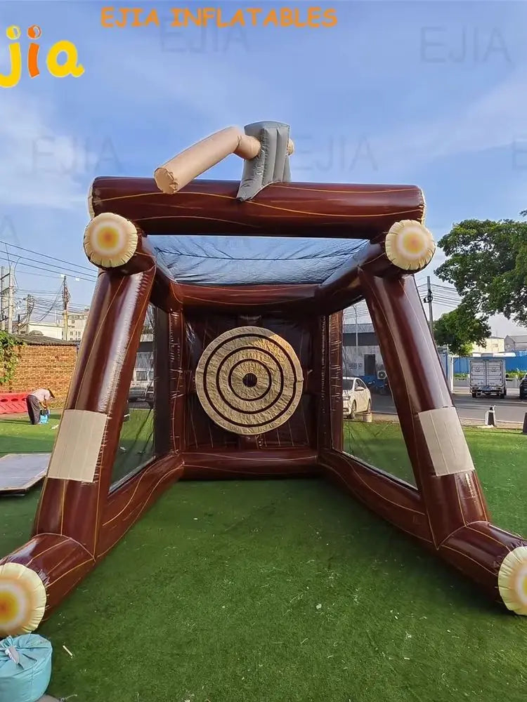 NEW Carnival Sport Games Inflatable Axe Throwing Target Game With Blower & Axes Inflatable Interactive Games For Party Events