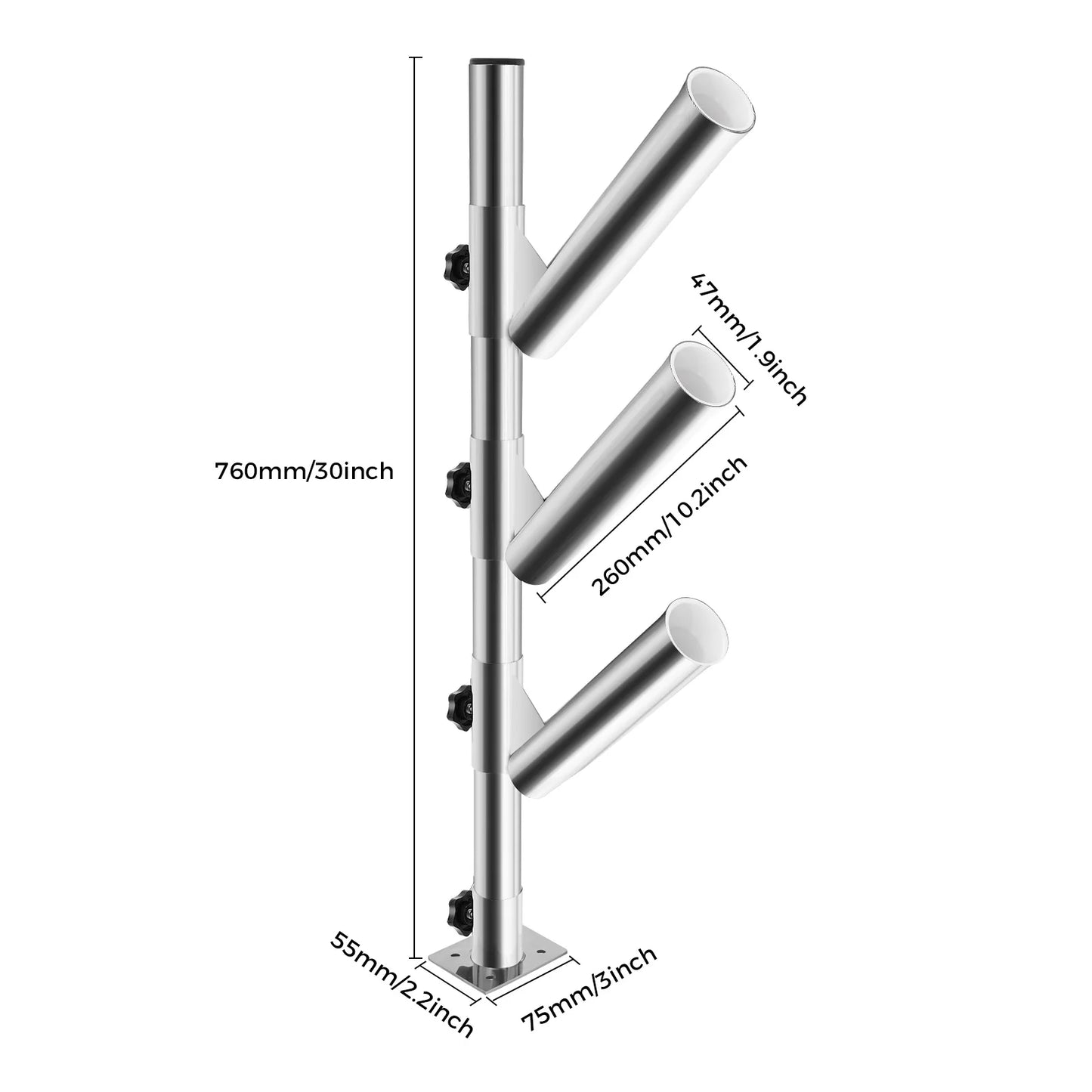 Tree Type 3 Rod Holder Adjustable Fishing Boat Rod Holder Rocket Launcher