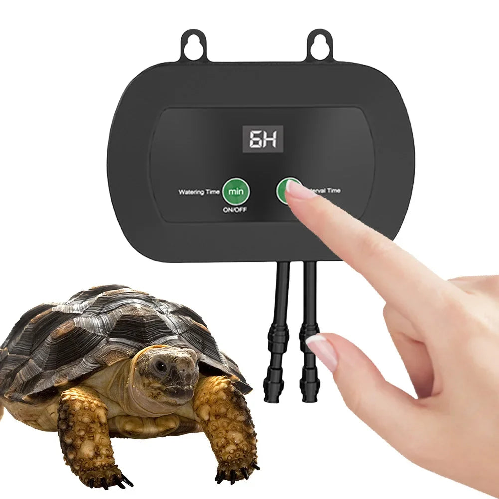 Automatic Reptile Mist Sprinkler & Timer Auto Controller Spray Kit System for Terrariums Amphibian Lizard Snake Frog Plants