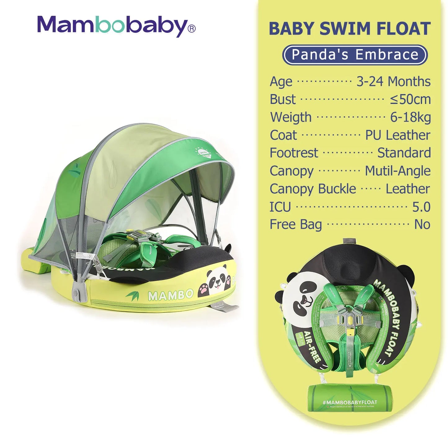 Mambobaby Baby Pool Float Vip 5 Dropshipping Blackproof Pool Mat For Infant Non-Inflatable Natation Buoy With Parasol Beach Toys