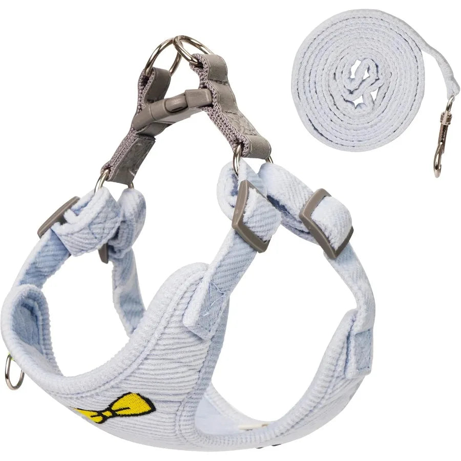 No Pull Dog Harness with Leash Pet Soft Vest Harness and Leash Set Dog Cat No Choke Escape Proof Harness Reflective Step in Har
