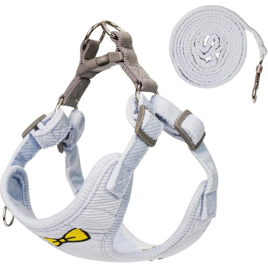 No Pull Dog Harness with Leash Pet Soft Vest Harness and Leash Set Dog Cat No Choke Escape Proof Harness Reflective Step in Har