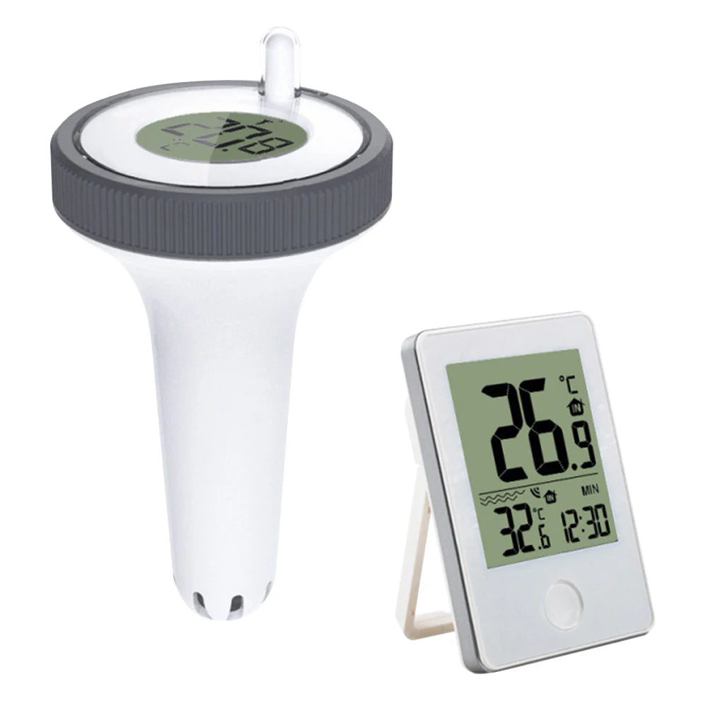 Wireless Floating Thermometer IPX8 Waterproof Digital Pool Thermometer Swimming Pool Thermometer for Swimming Pool Pond Bathtub