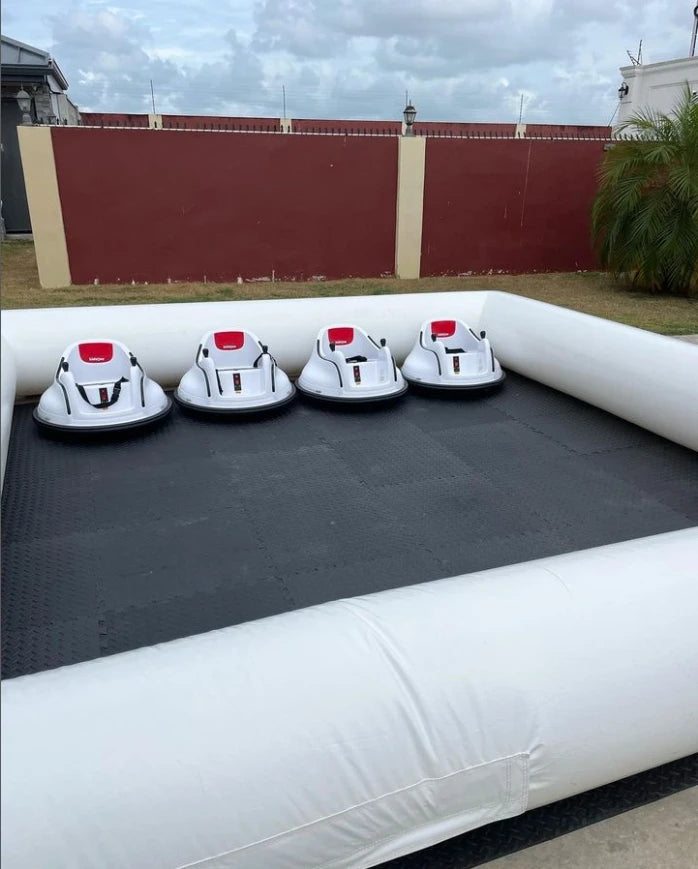 (IN STOCK) Customization Outdoor Amusement Inflatable Bumper Car Go Kart Track inflatable go kart race tracks without cars
