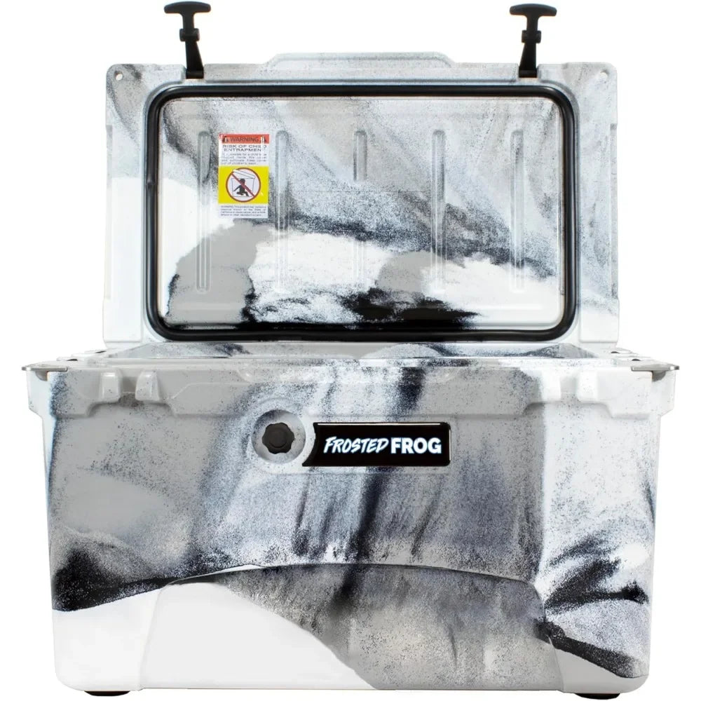 Heavy-Duty Roto-Molded Insulated Ice Chest 45 Quart Commercial Grade High Performance Cooler with Long-Lasting Camouflage Design