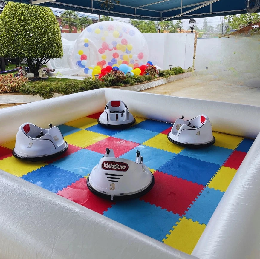 (IN STOCK) Customization Outdoor Amusement Inflatable Bumper Car Go Kart Track inflatable go kart race tracks without cars