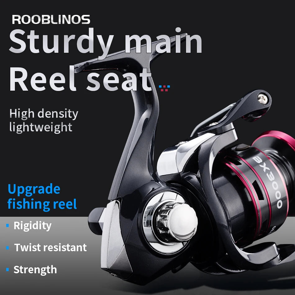 BX Super Light Spinning Fishing Reel 8KG Max Drag 5.2:1 Gear Ratio Freshwater Carp Fishing Coil