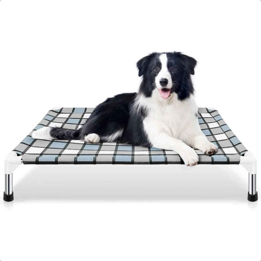 Elevated Outdoor Raised Dog Bed Outdoor Dogs Bed Lifted Pet Bed Dog Cot for Medium Pet Taste Life Start with A Pet Bed 34'' x 2