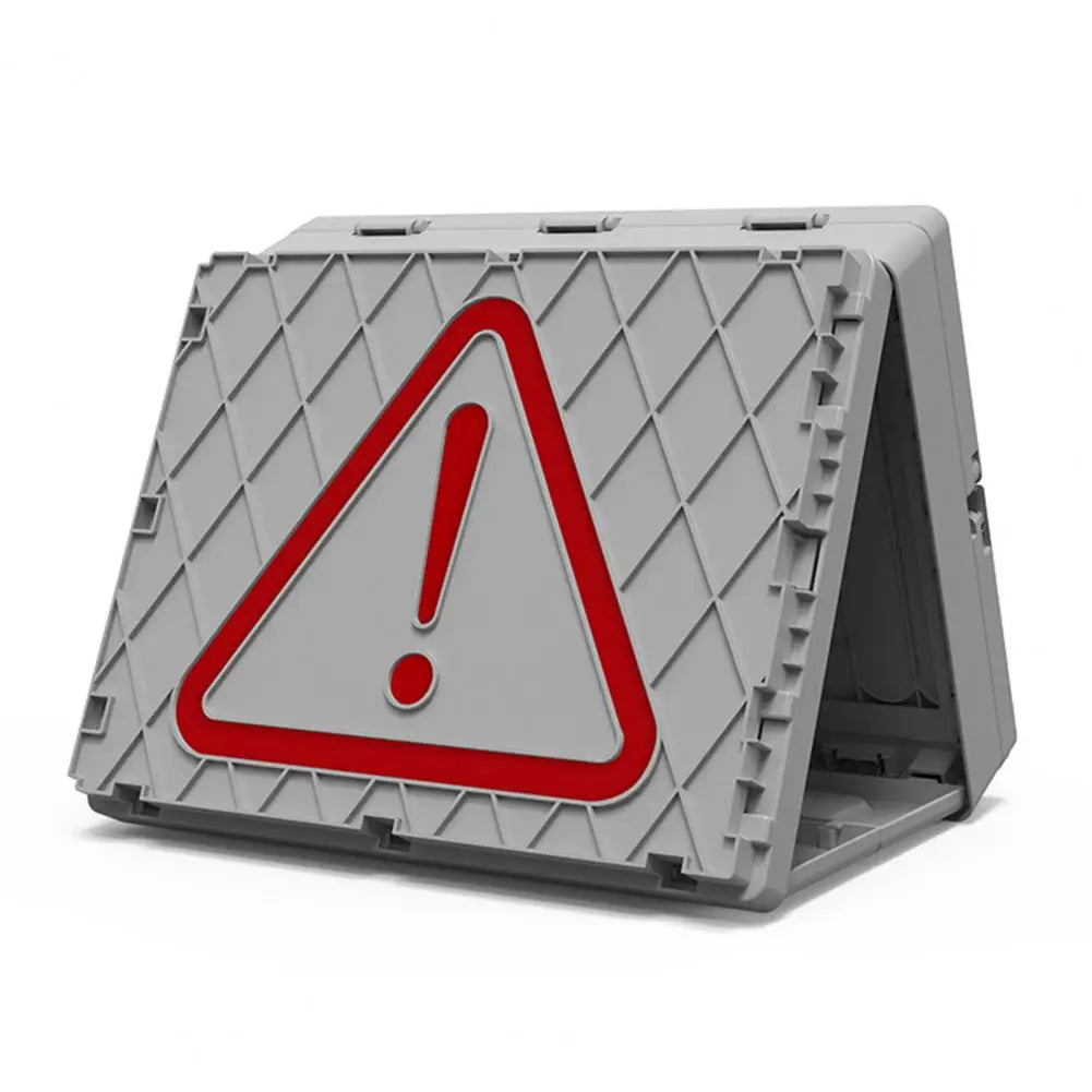 Portable Camping Table Folding Storage Box Organizer Container With Lid Picnic Storage Bins Tables Parking Warning Sign