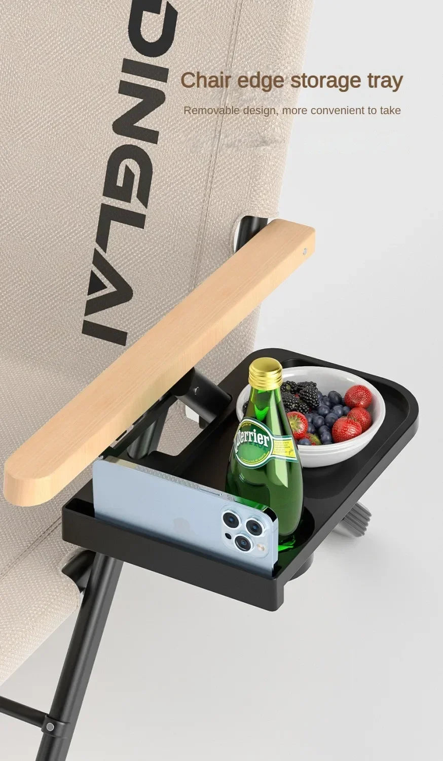 Angle Adjustable Camping Chair with Detachable Pillows,long Camping Chair Fishing Chair Folding for Camping Fishing Hiking