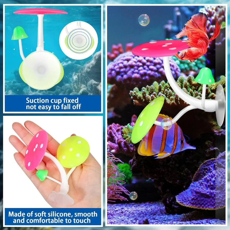 4 Pieces Betta Fish Tank Accessories Betta Leaf Hammock Pad Simulating The tural Habitat for Tank Aquarium Spawning Grounds Bre